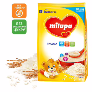Дитяча каша Milupa Рисова молочна 210г (5900852931178)
