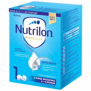 Детская смесь Nutrilon 1 Premium+ молочная 1 кг (5900852047206)