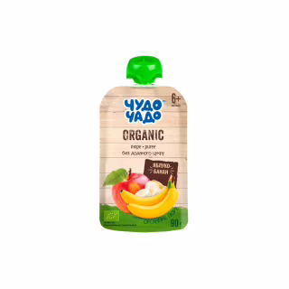 Детское пюре Чудо-Чадо Яблоко и Банан с 6 месяцев 90 г (4820016254336)