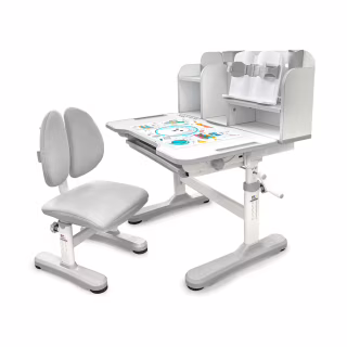 Парта со стулом Evo-kids Panda grey (BD-28 G)