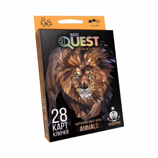 Настольная игра Danko Toys Best Quest. Животные, украинский (BQ-01-02U)