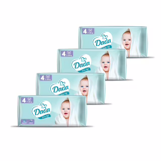 Підгузки Dada Extra Soft Розмір 4 MAXI (7-18 кг) 4 упаковки по 46 шт (184 шт) (4820174989552)