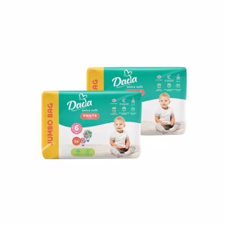 Подгузники Dada Extra Soft 6 XL (15+ кг) 112 шт (2 упаковки по 56 шт) (4820174989514)