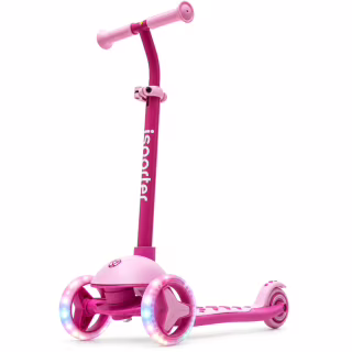 Самокат iSporter mini LED розовый (M3Z_Pink)