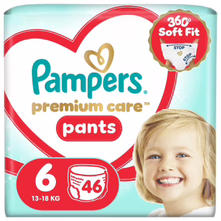 Підгузки Pampers Premium Care Pants Розмір 6 (13-18 кг) 46 шт (8006530320054)