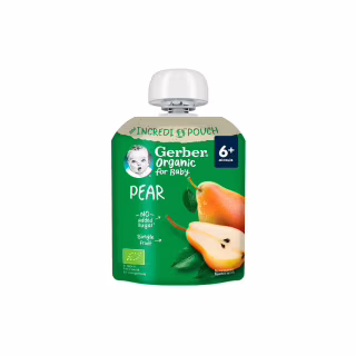 Детское пюре Gerber Organic груша с 6 месяцев 80 г (1227093)