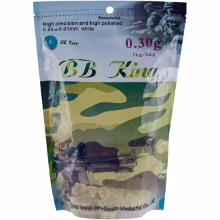 Страйкбольные шарики BB King Normal 6мм 0,30г 1кг/уп (1401.00.04)