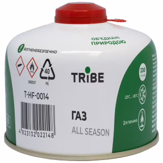 Газовий балон Tribe різьбовий 230 г (T-HF-0014)