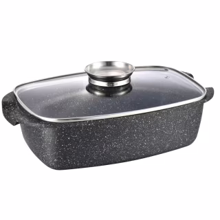 Жаровня Gusto покриття Marble 5,5 л (GT-2504-32)