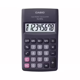 Калькулятор Casio HL-815L-BK-W-GP, черный (CALC-CAS-HL-815L-BK)