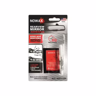 Автомобильный клей NOWAX REARVIERW MIRROR ADHESIVE 0,4ml+ 0.6ml (NX11109)