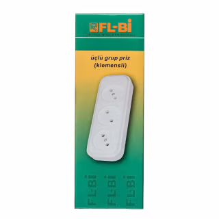 Колодка для удлинителя FL-BI на 3 гнезда, 16A 220V