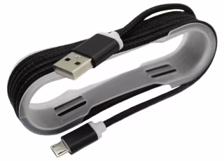 Кабель тканевый USB – Micro-USB, разные цвета