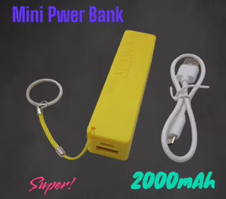 Повербанк Mini 2000 mAh (реальная ёмкость меньше)