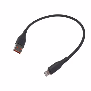Кабель USB - Lightning iPhone короткий / Силіконовий / 30 см