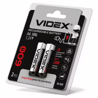 Аккумулятор Videx AA (HR6) Ni-MH 600mAh 1.2V
