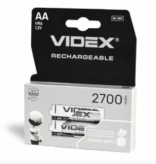 Акумулятор VIDEX HR6 AA Ni-MH 2700mAh 1.2V 1 шт.
