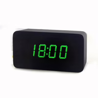 Электронные часы VST-863-1 Green, температура, подсветка