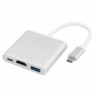 Адаптер USB Type-C - HDMI + USB 3.0 + USB Type-C, Protech Multiport Adapter