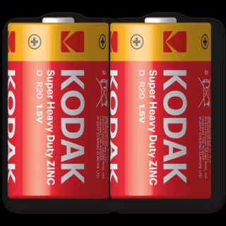 Батарейка KODAK Super Heavy Duty R20P (D) / соляна