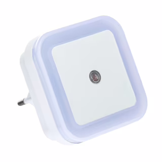 LED-ночник в розетку с датчиком освещения №250, разные цвета