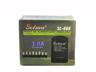 Универсальный импульсный блок питания SL-668, 3A, 3/4.5/6/7.5/9/12V, 6/8 насадок (1322)