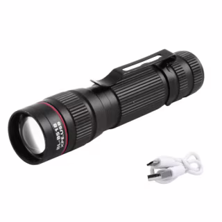 Ручний ліхтар X-Balog Police BL-B518, Li-ion, 1XPE+Cob, Zoom, ЗУ USB
