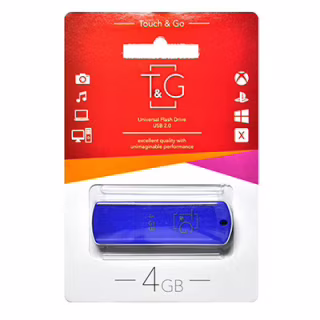 USB флеш накопичувач T&G 4GB/ TG011-4GBBL (Гарантія 3 роки)