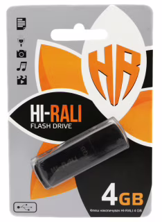 USB флеш накопичувач Hi-Rali 4GB/ HI-4GBTAG (Гарантія 3 роки)