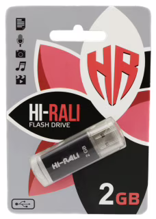 USB флеш накопичувач Hi-Rali 2GB/ HI-2GBRKT (Гарантія 3 роки)