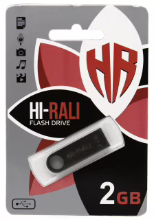 USB флеш накопичувач Hi-Rali 2GB/ HI-2GBSH (Гарантія 3 роки)