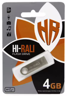 USB флеш накопитель Hi-Rali 4GB/ HI-4GBSH (Гарантия 3года)
