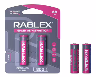 Акумулятор Rablex HR6/AA Ni-MH 800mAh 1.2V 1 шт.