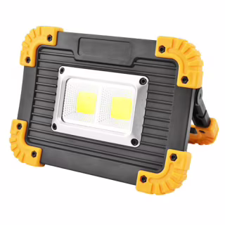 Светодиодный прожектор аккумуляторный L812-20W-2COB+1W, Micro-USB, 2×18650 / 3×AA, Power Bank