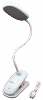 Настільна LED лампа акумуляторна прищіпка WD305 - BL-TD01/ Сенсор/ 3 режими/microUSB