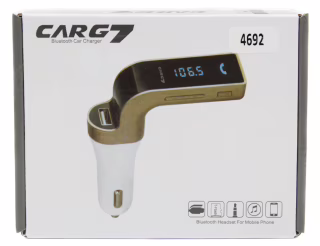 FM-модулятор Car G7 для автомобиля, Bluetooth, MP3, USB, AUX (4692)
