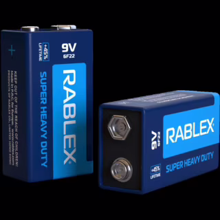 Батарейка Rablex Крона 6F22 9V солевая