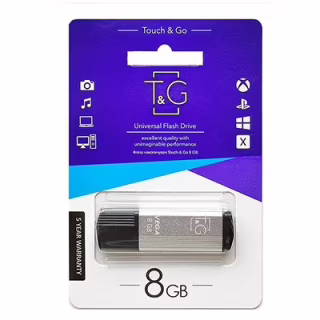 USB флеш накопичувач T&G метал серія 8GB/ TG121 (Гарантія 3 роки)