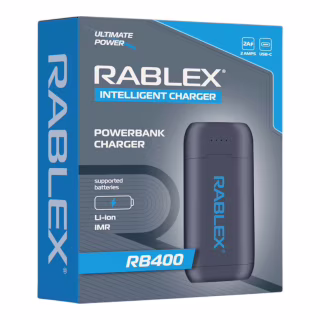 Зарядное устройство Rablex RB400 с функцией Power Bank / 18650/