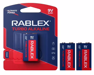 Батарейка Rablex Крона 6F22 9V Turbo Alkaline (блистер)