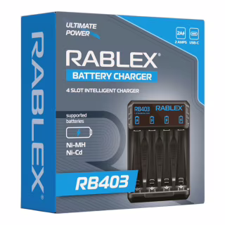 Зарядное устройство Rablex RB403, 4 × AA/AAA (R3/R6), 1.2V