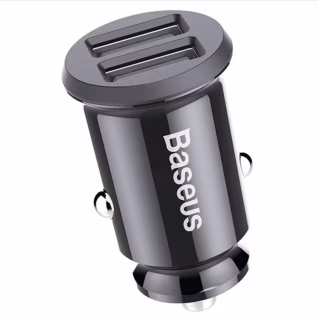 Автомобильное зарядное устройство Baseus Grain Mini Smart Dual USB Car Charger, 3.1A