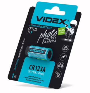 Батарейка літієва Videx CR123A