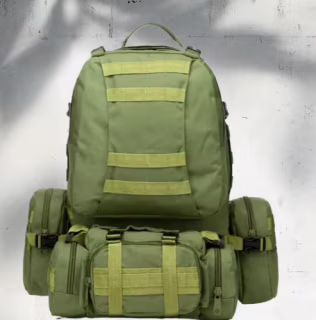 Рюкзак тактический B08 Oliva 55 л с подсумками