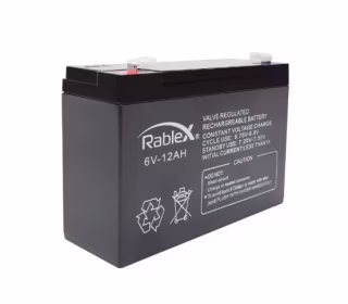 Аккумуляторная батарея Rablex 6V 12Ah (RB6012), свинцово-кислотная (SLA)