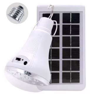 Фонарь для кемпинга Cclamp CL-509, 30W, E27, аккумулятор, солнечная панель
