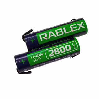 Аккумулятор Rablex 18650 Li-ion 2800mAh 3.7V с контактами 20A