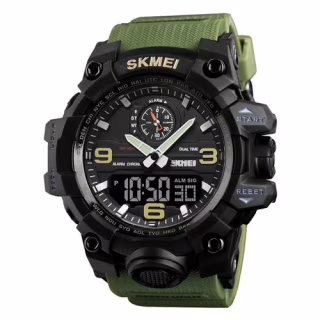 Годинники наручні SKMEI 1586AG, ARMY GREEN, 9767