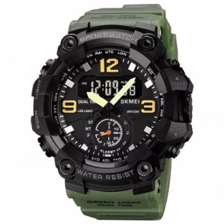 Годинники наручні SKMEI 1965AG, ARMY GREEN, 9776