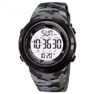 Часы наручные SKMEI 2070CMGYWT, GRAY CAMO-WHITE, 10409